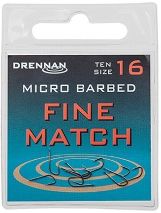 Drennan háčky fine match - velikost 18