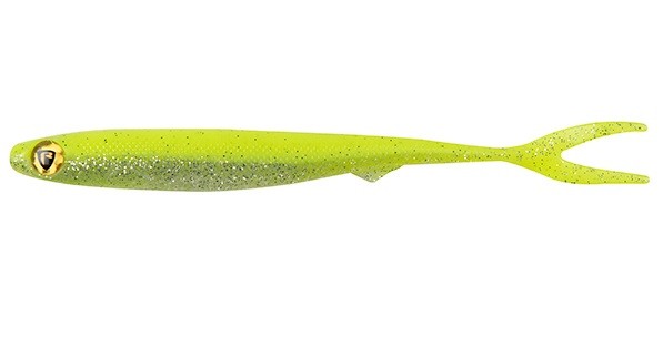 Fox rage gumová nástraha slick finesse super soft uv chartreuse ayu - 11 cm