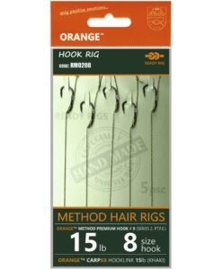 Life orange návazce method hair rigs s2 15 lb 5 ks - 10