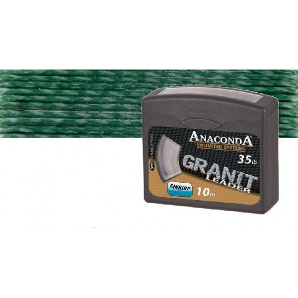 Anaconda návazcová šňůra  granit 10 m green-nosnost 25 lb / návin 10 m / barva green