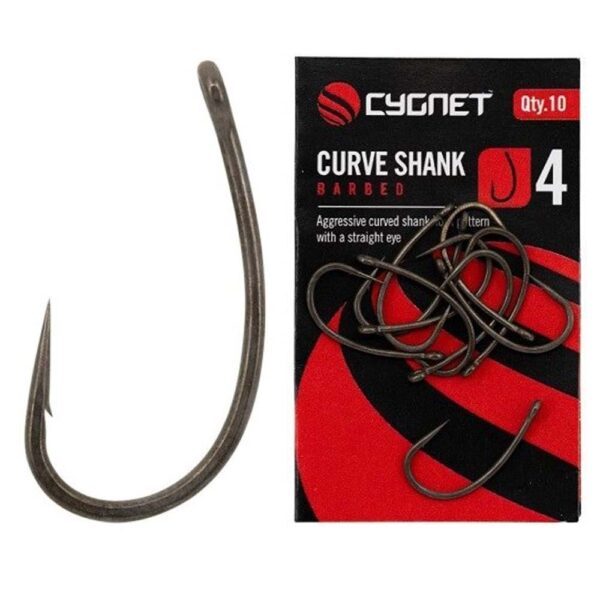 Cygnet háčky curve shank hooks barbed 10 ks - velikost 8