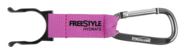 Spro freestyle bottle clip růžový