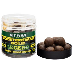 Jet fish boosterované boilie legend range bioliver-ananas/n-butyric 250 ml - 24 mm