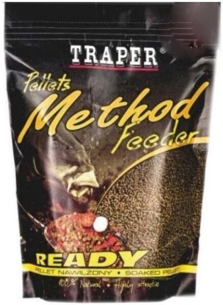 Traper pelety method feeder ready 2 mm - halibut černý