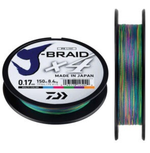 Daiwa splétaná šňůra j-braid multi color 300 m-průměr 0