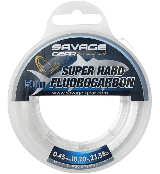 Savage gear fluorocarbon super hard clear - 50 m 0
