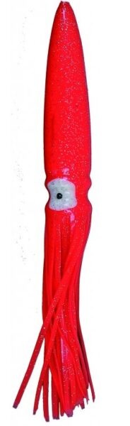 Ice fish gumová nástraha chobotnice plovoucí 16 cm - červená