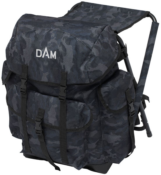 Dam židlička s batohem iconic camo backpack