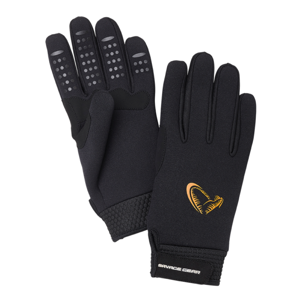 Savage gear rukavice neoprene stretch glove black - l