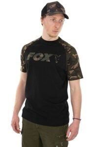 Fox triko raglan t shirt black camo - xxl
