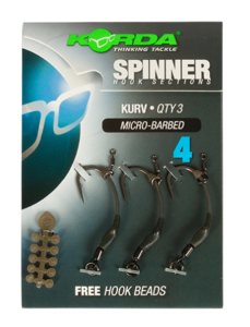 Korda háčky spinner hook sections kurv-velikost 6