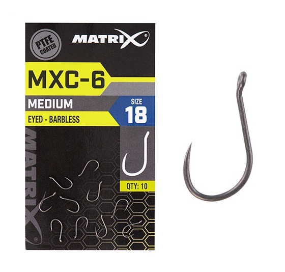 Matrix háčky mxc-6 barbless eyed 10 ks - velikost 14