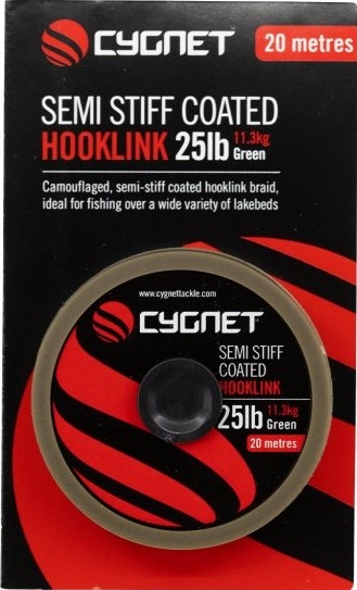 Cygnet návazcová šňůra semi stiff coated hooklink 20 m - 20 lb 9