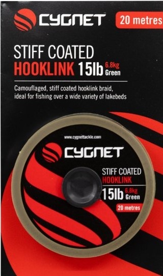 Cygnet návazcová šňůra stiff coated hooklink 20 m - 35 lb 15