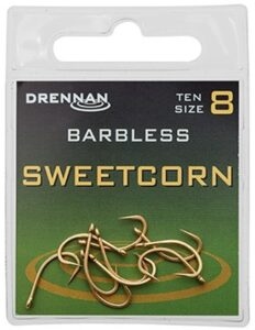 Drennan háčky bez protihrotu sweetcorn barbless - velikost 14