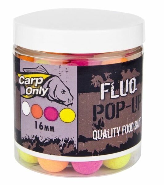 Carp only fluo pop up boilie 80 g 16 mm-yellow