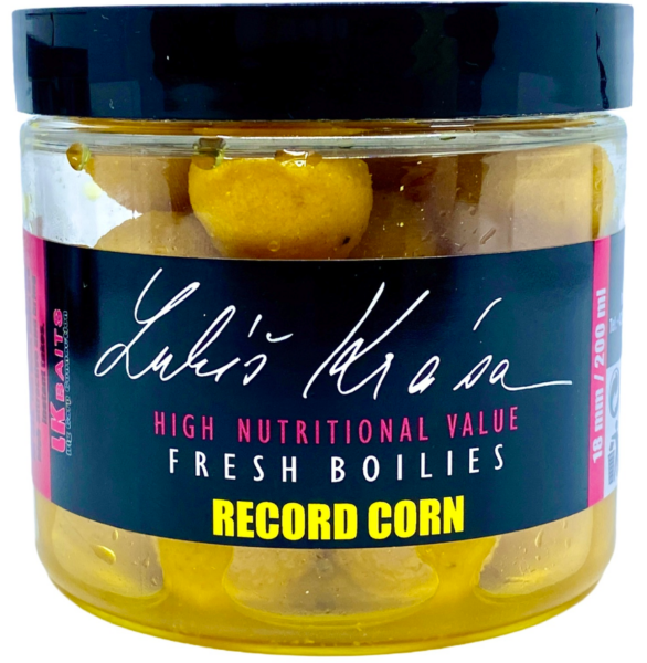 Lk baits boilie fresh lukáš krása record corn -150 ml 14 mm