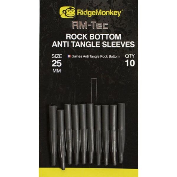 Ridgemonkey převlek rock bottom anti tangle sleeves - short 25 mm 10 ks