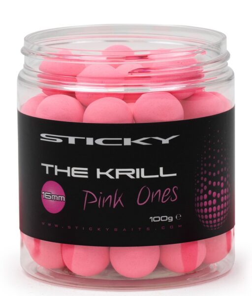 Sticky baits plovoucí boilies the krill pop-ups pink ones 100 g-12 mm