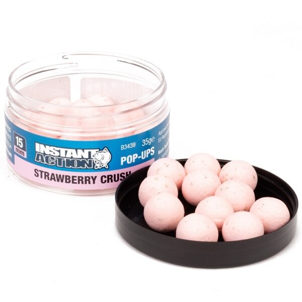 Nash plovoucí boilies instant action strawberry crush - 60 g 20 mm