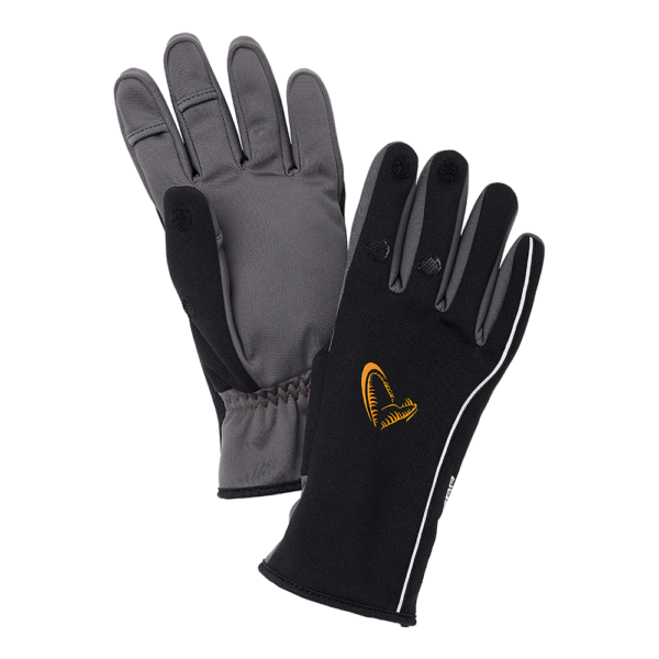 Savage gear rukavice softshell winter glove black - xl