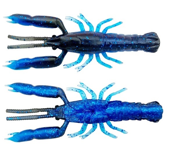 Savage gear gumová nástraha 3d crayfish rattling blue black 8 ks - 5