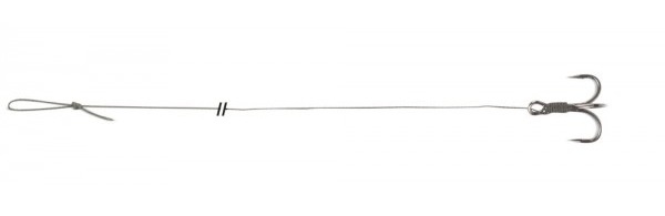 Uni cat návazec treble hook rig 100 cm-velikost háčku 6/0 nosnost 105 kg