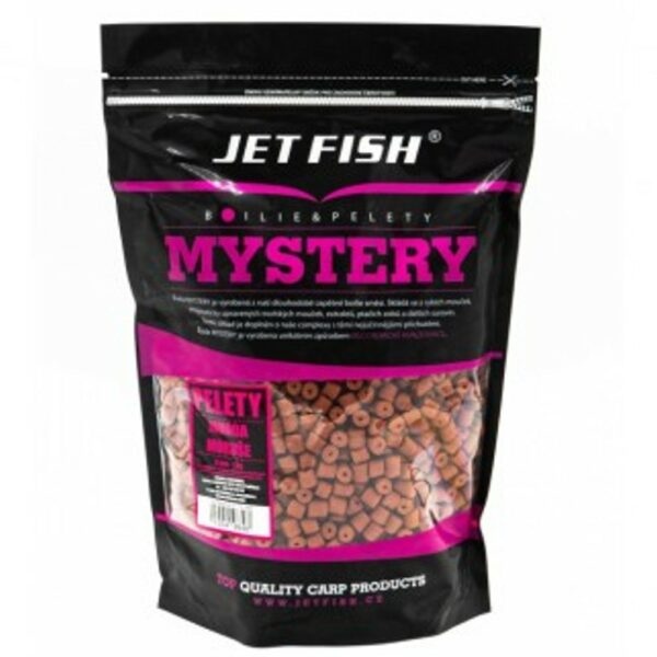 Jet fish mystery pelety 8 mm 1 kg-jahoda/moruše