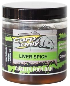 Carp only dipovaný boilies liver spice 250 ml - 20 mm