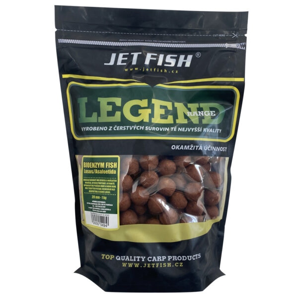Jet fish  boilie legend bioenzym fish + a.c. losos-250 g 20 mm