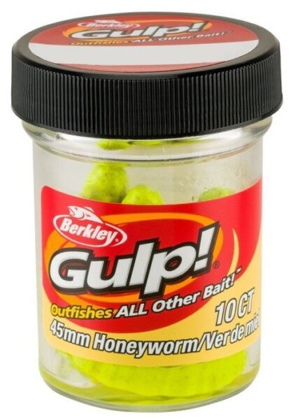 Berkley umělé nástrahy gulp honey worm-chartreuse 4