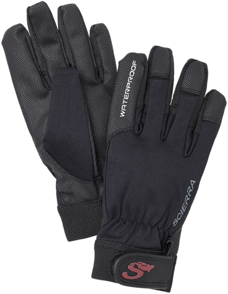 Scierra rukavice waterproof fishing glove black - l