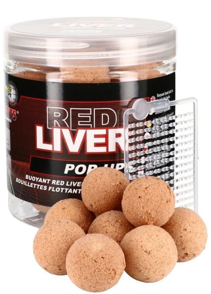 Starbaits plovoucí boilie red liver 80 g - 20 mm