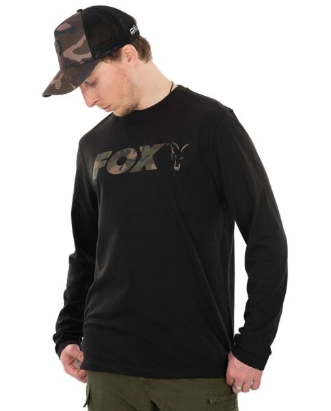 Fox triko long sleeve black camo t shirt - xl