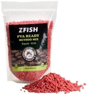Zfish mikropeletky pva ready method feeder mix 2-3 mm 1 kg - squid krill