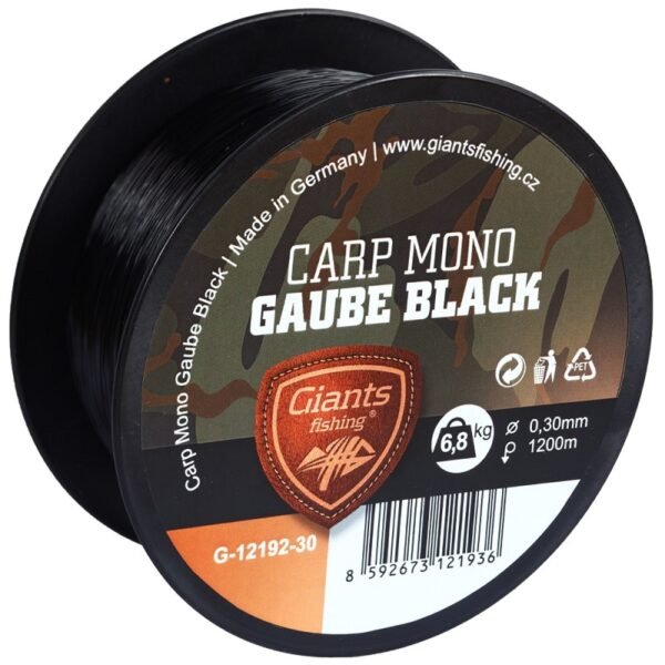 Giants fishing vlasec carp mono gaube black - 0