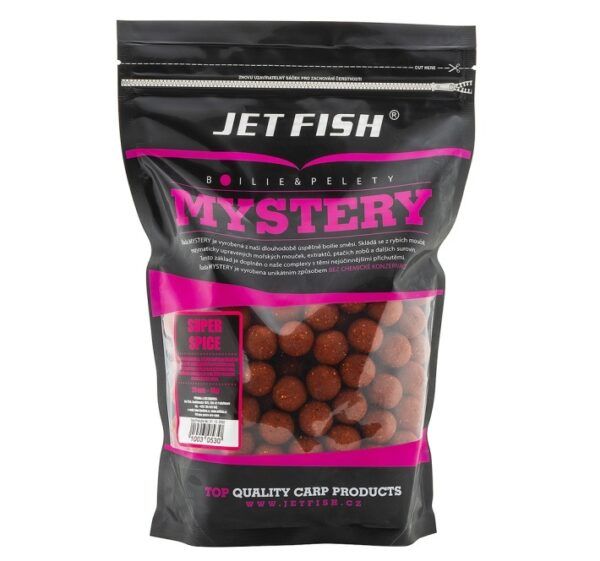 Jet fish boilie mystery super spice - 1 kg 20 mm