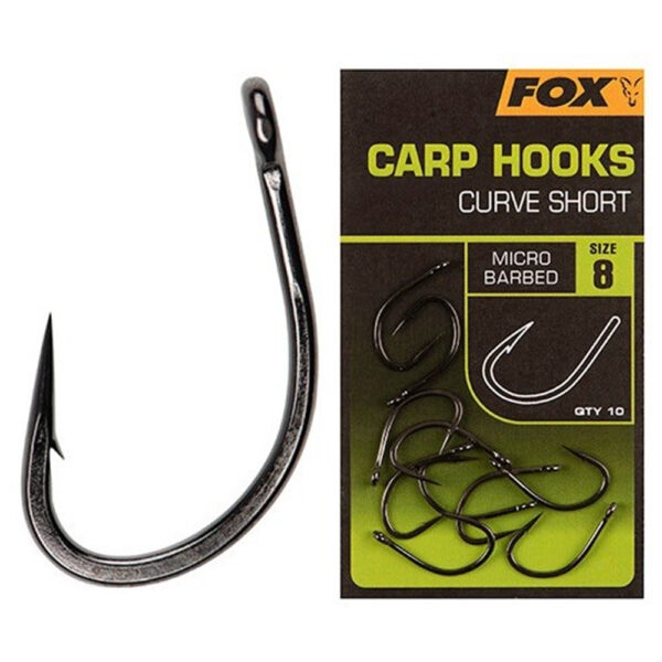 Fox háčky curve shank short 10 ks - velikost 6