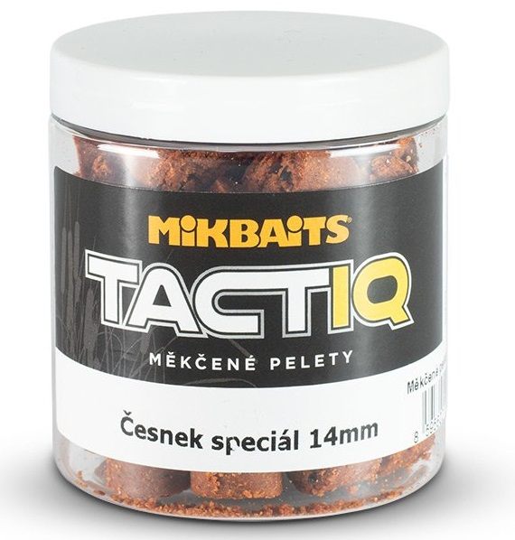 Mikbaits měkčené pelety tactiq 250 ml 14 mm-česnek speciál