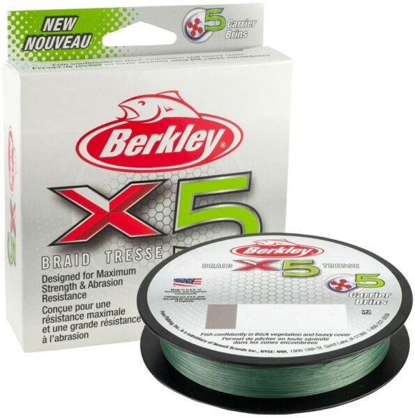 Berkley splétaná šňůra x5 low vis green 150 m-průměr 0