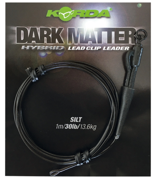 Korda koncová montáž dark matter leader qc swivel 40 lb 1 m - clear
