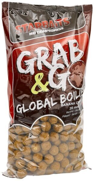 Starbaits boilies g&g global banana cream - 10 kg 20 mm