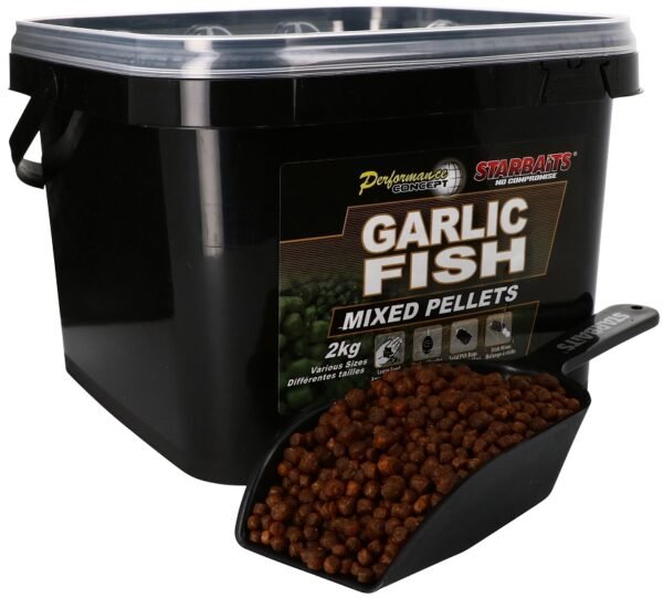 Starbaits pelety garlic fish mixed 2 kg
