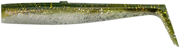Savage gear gumová nástraha sandeel v2 tail green silver 5 ks - 11 cm 10 g