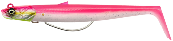 Savage gear gumová nástraha sandeel v2 wl sinking pink pearl silver 2+1 - 13 cm 33 g