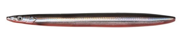 Savage gear pilker line thru sandeel black red uv 11 cm - 15 g