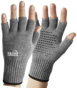 Geoff anderson rukavice bez prstů technical merino šedé
