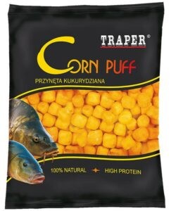 Traper pufovaná kukuřice corn puff jahoda 20 g - 8 mm