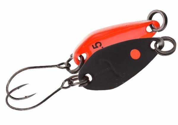 Spro plandavka trout master incy spoon black orange - 2