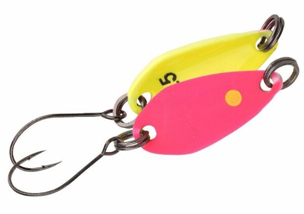 Spro plandavka trout master incy spoon pink yellow - 2